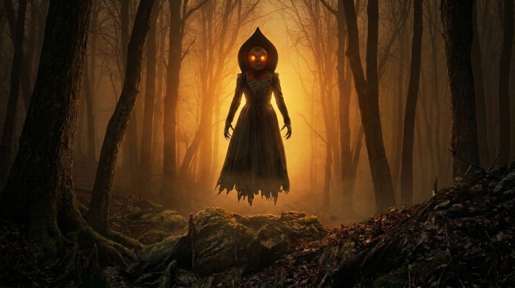 Flatwoods Monster West Virginia Cryptid Background Legend