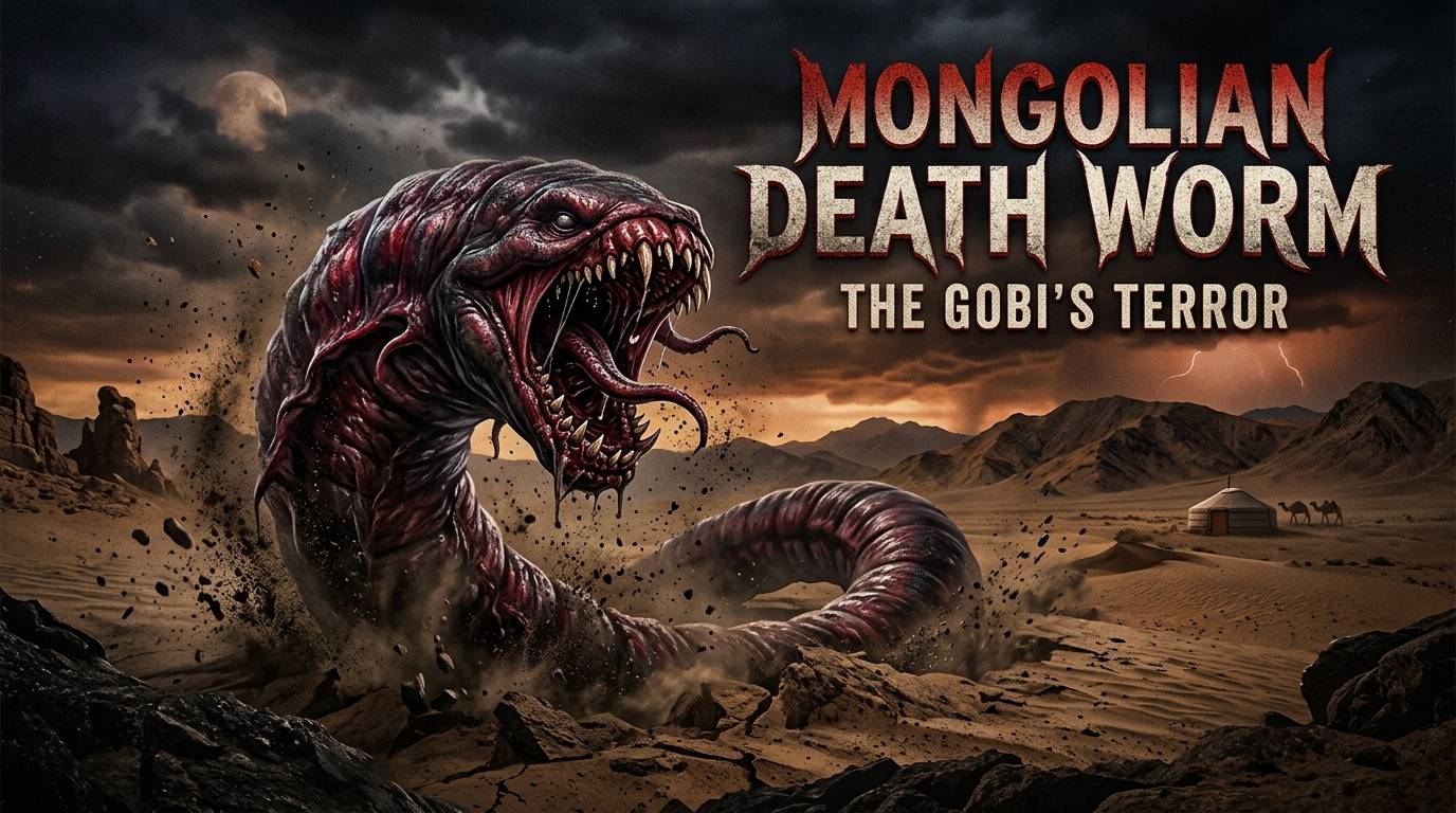 Mongolian Death Worm (Olgoi-Khorkhoi) Cryptid Encyclopedia Profile