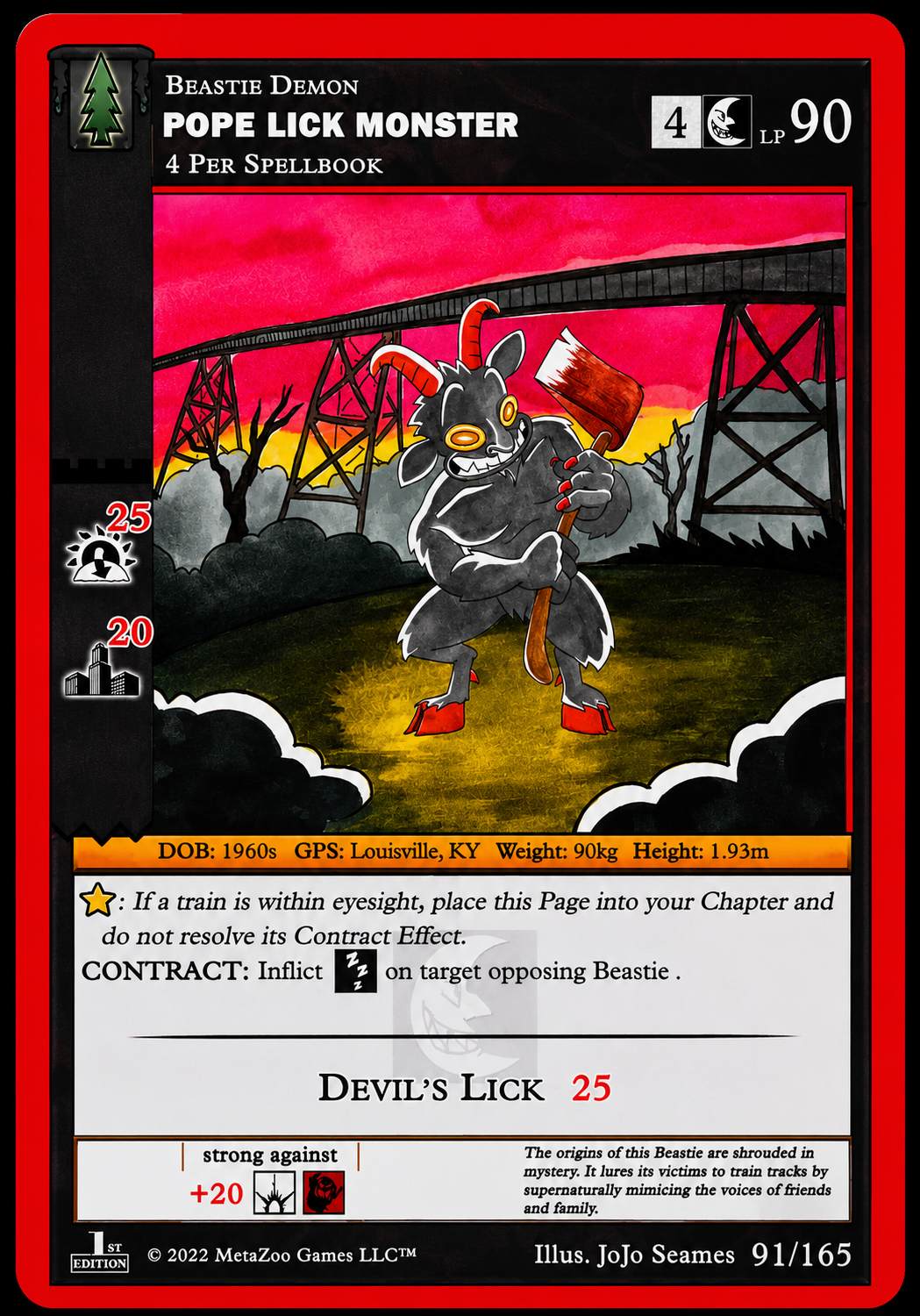 Pope Lick Monster — MetaZoo: Wilderness — 1st Edition
