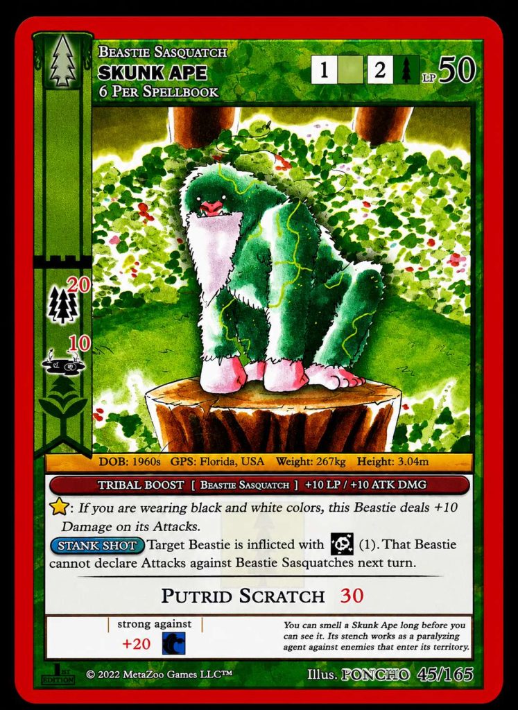 Skunk Ape MetaZoo TCG Card