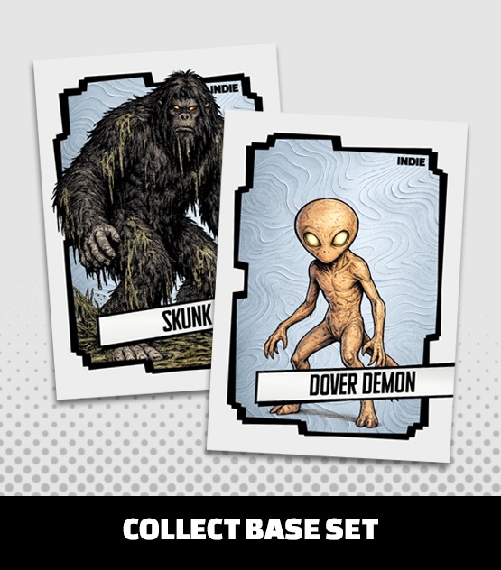 INDIE Cryptid Anthology Trading Cards Base Set Skunk Ape Dover Demon