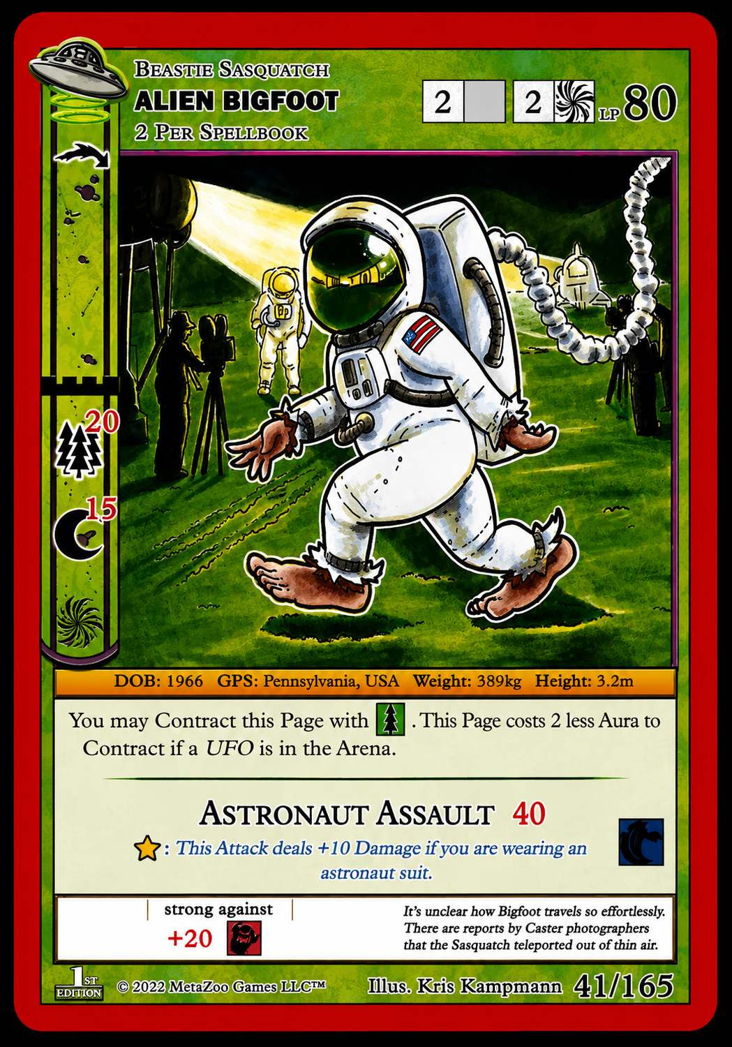 Alien Bigfoot – MetaZoo: UFO – 1st Edition