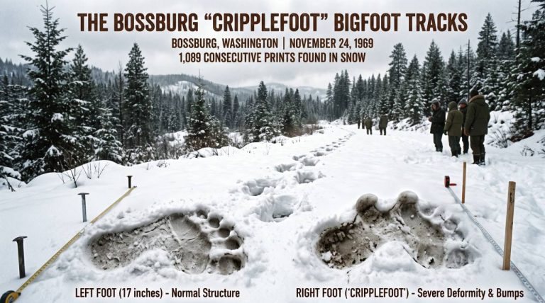 Bossburg “Cripplefoot”: The 1,089-Track Bigfoot Mystery of Washington State (1969)