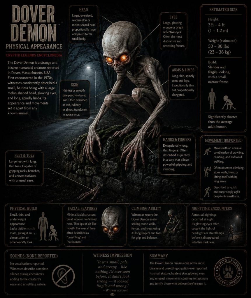Dover Demon Cryptid Physical Appearance Description Encyclopedia Profile