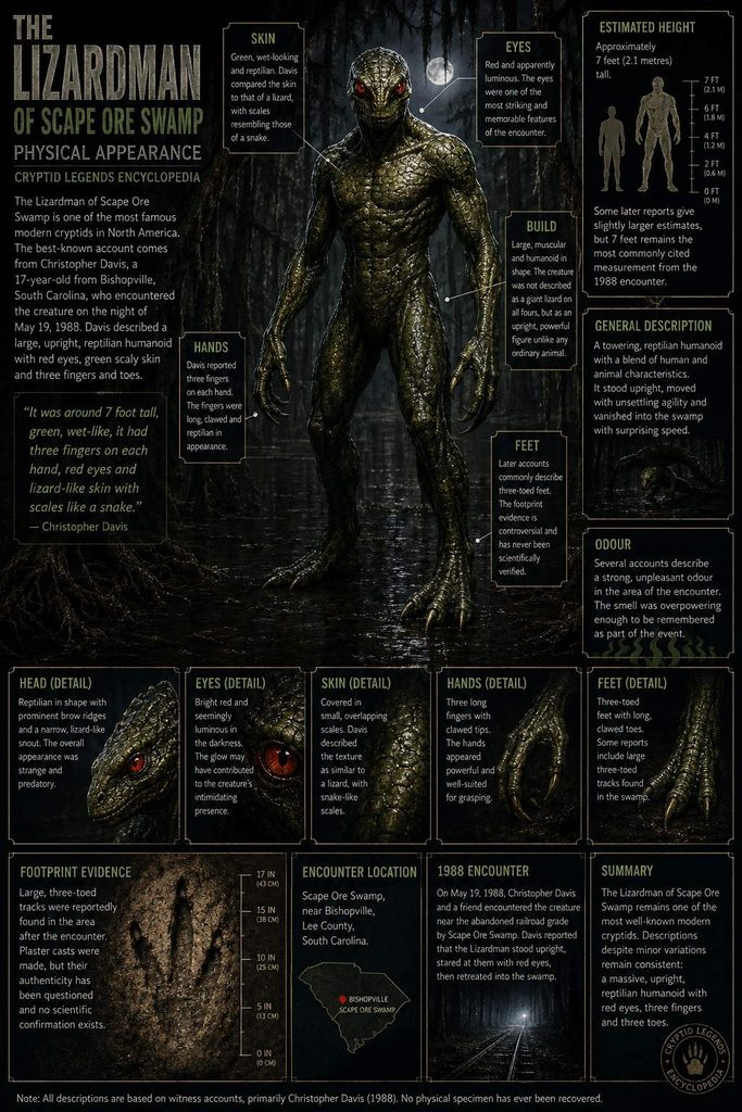 Lizardman Of Scape Ore Swamp Physical Appearance Profile