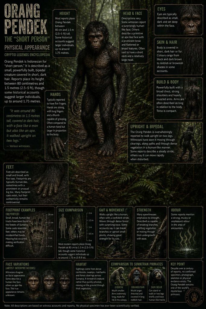 Orang Pendek Physical Appearance Cryptid Legends Encyclopedia Profile