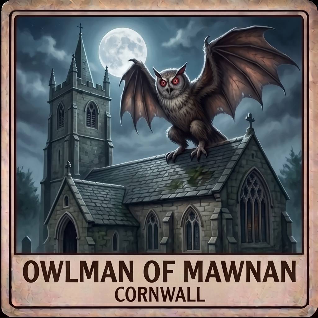 Owlman Of Mawnan Cornwall British Cryptid Encyclopedia Profile