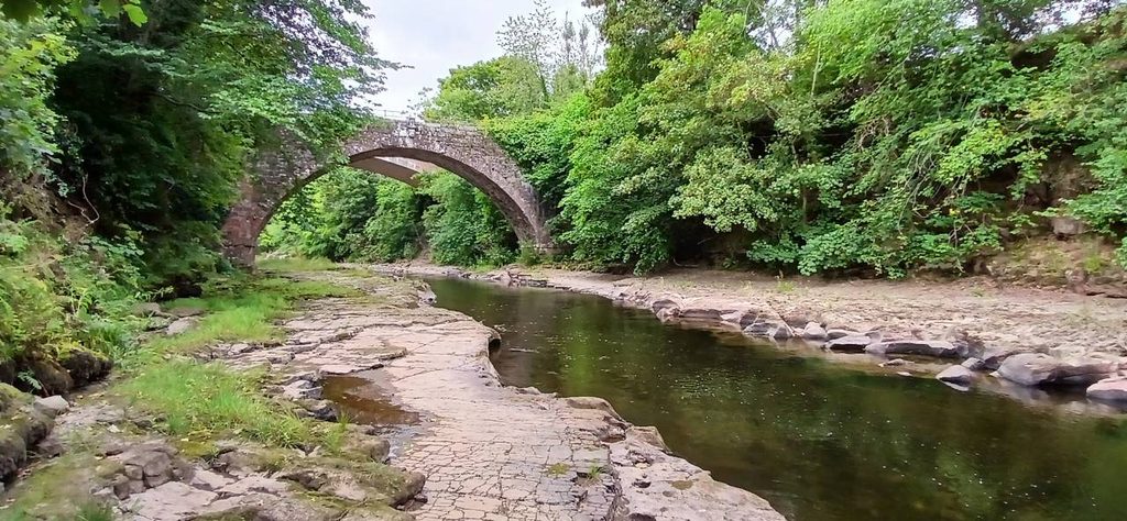 River South Esk Angus Old Shielhill Bridge Scotland