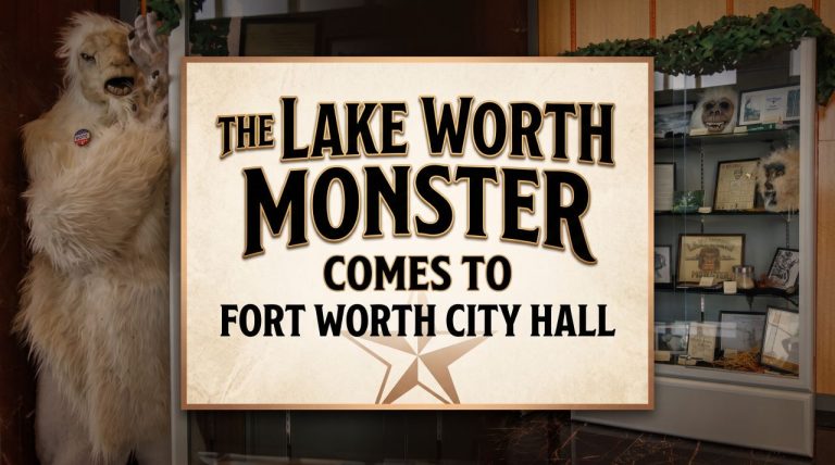The Lake Worth Monster Comes To Fort Worth City Hall