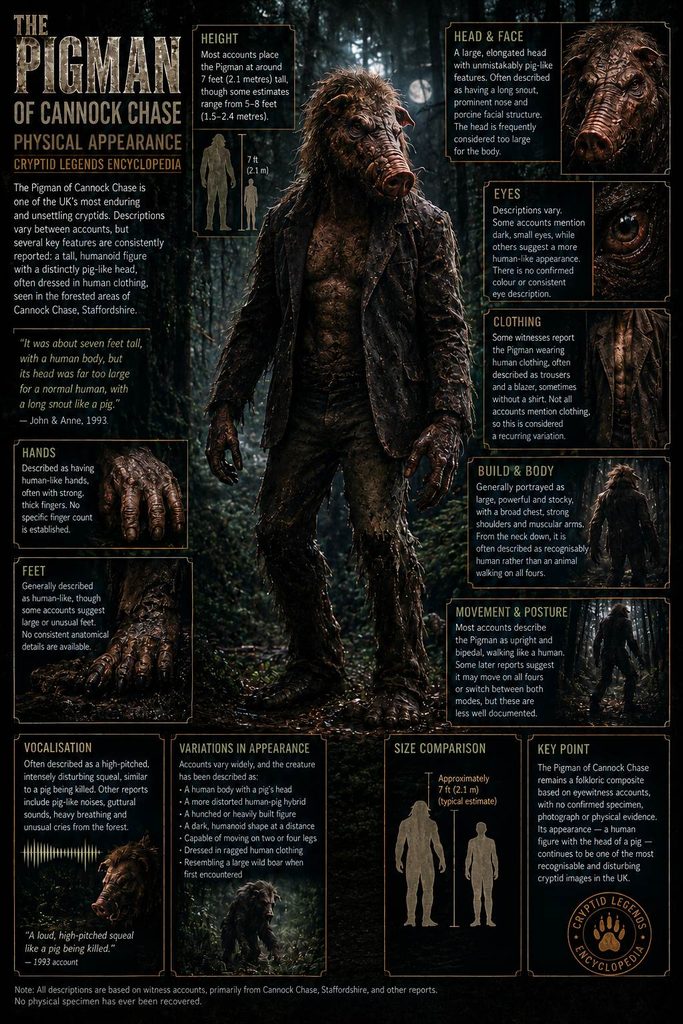 The Pigman Of Cannock Chase Physical Appearance Profile